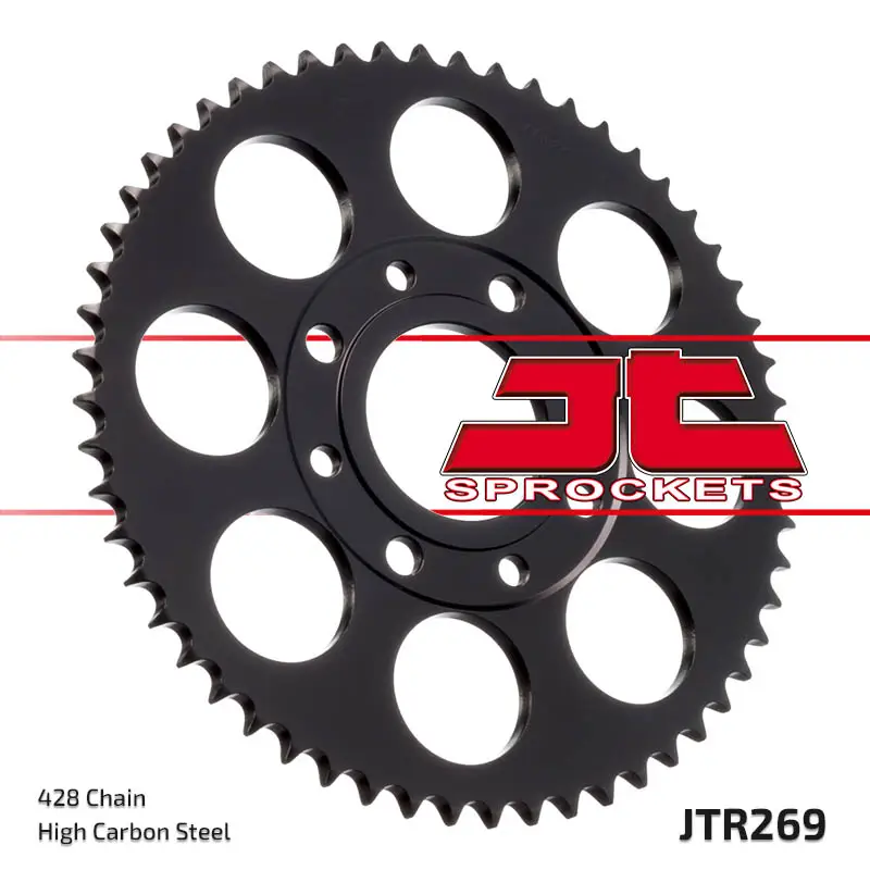 JT řetězové kolo zadní 269 41 HONDA CG 125 '02-'05, CM 125 '82-'97, CB 125T '82-'88, DAELIM VC 125 '96-'99 (26941JT) (řetěz 428) Sleva