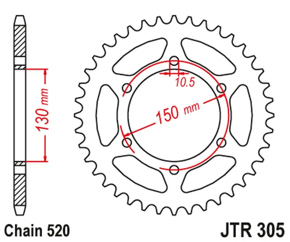 JT rozeta 236 46 HONDA NX 650 '95-'01, YAMAHA XJ 6 '09-'15 (23646JTZBK) - podívejte se také na 430946 (23646JTZBK) barva černá Cenově Výhodný