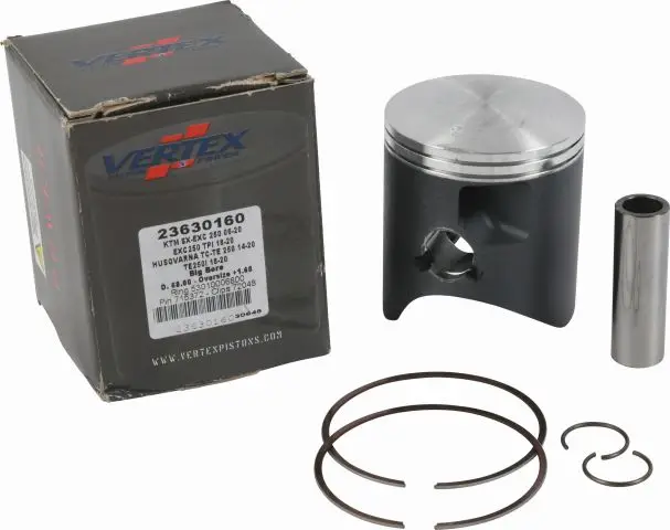 VERTEX píst KTM (2T) SX 250 (SX250) '04-'25, EXC 250 (EXC250) '06-'25, TPI '18-'25, FREERIDE 250R '14-18, HUSQVARNA TC/TE 250 '14-'25, BETA RR 250 '13-'23, GAS GAS EC 250 '21-'25, MC 250 '22-'25, HUSABERG TE 250 '11-'14 (+1,60mm=67,95mm) Vrácení Zdarma