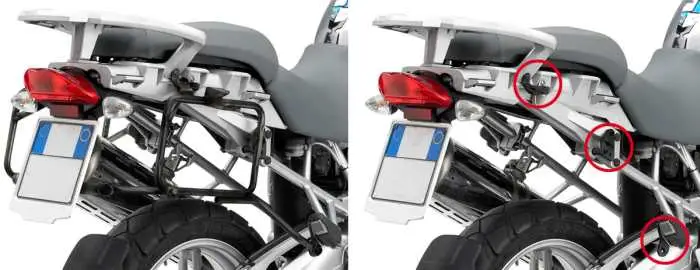 KAPPA boční nosič kufru rychlomontáž MONOKEY BMW F 650GS/800GS (08-17), F 700GS (13-17) - také pod kufry MONOKEY KMS K'MISSION ALU Cenová Bomba