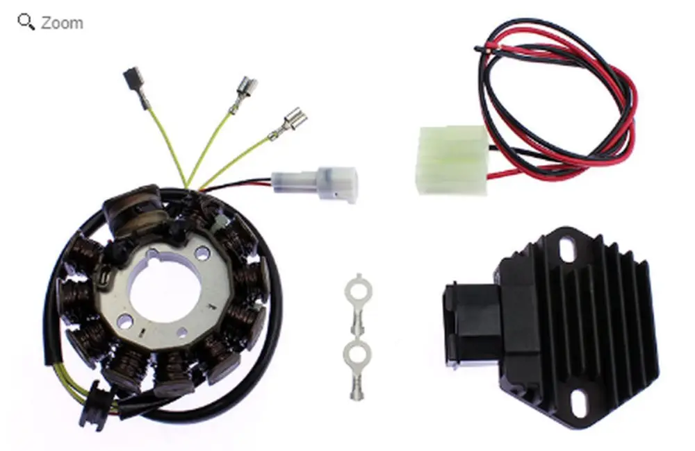 ELECTREX vinutí alternátoru (stator) + regulátor napětí HIGH POWER (250W, 3 fáze) KTM EXC400/450/520/525/530, SX400/450/520 Pouze Dnes