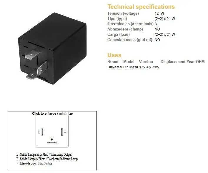 DZE přerušovač blinkrů univerzální (12V 4x21W) Dokud Zásoby Vydrží