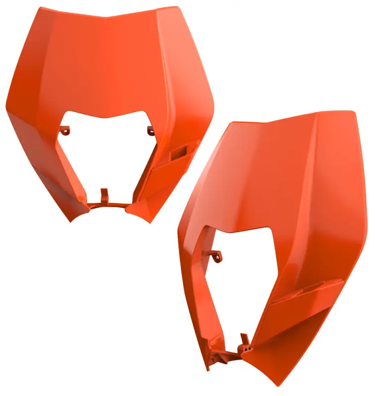 POLISPORT kryt předního světla KTM EXC / EXC-F / XC-W / XCF-W 125/150/200/250/300/350/450/500 08-13 barva oranžová (vzor OEM) Koupit Online