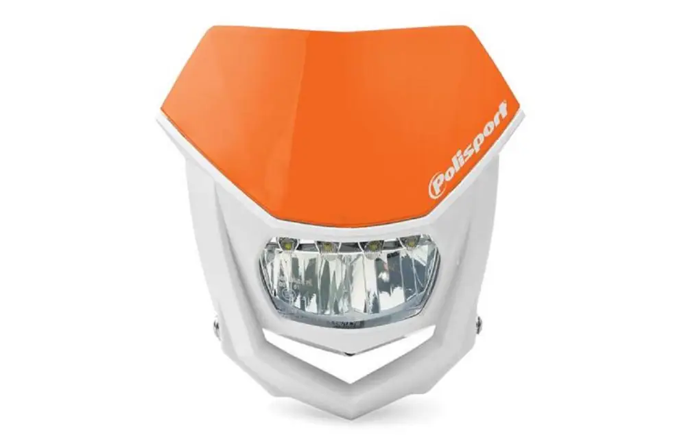 POLISPORT světlomet přední univerzální HALO s žárovkou LED barva oranžová KTM Akční Cena