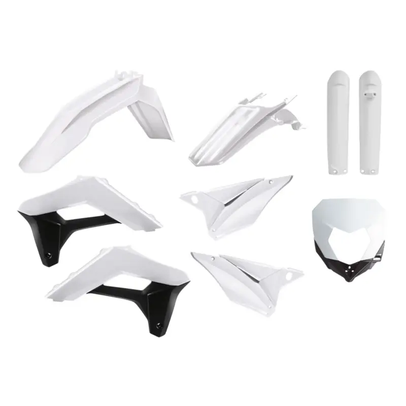 POLISPORT kompletní sada plastů (FULL KIT) SHERCO SE-R/SEF-R '17-'23 v sadě kryt světla (8679800001) a kryty tlumičů (8398600002) barva bílá Poslední Šance