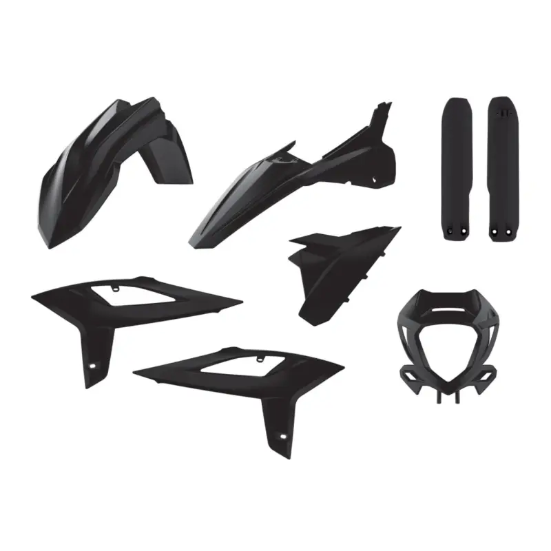 POLISPORT kompletní sada plastů (FULL KIT) BETA RR 2T/4T 20-22 v sadě kryt světla (8667300002) a kryty tlumičů (8425700002) barva černá Levný
