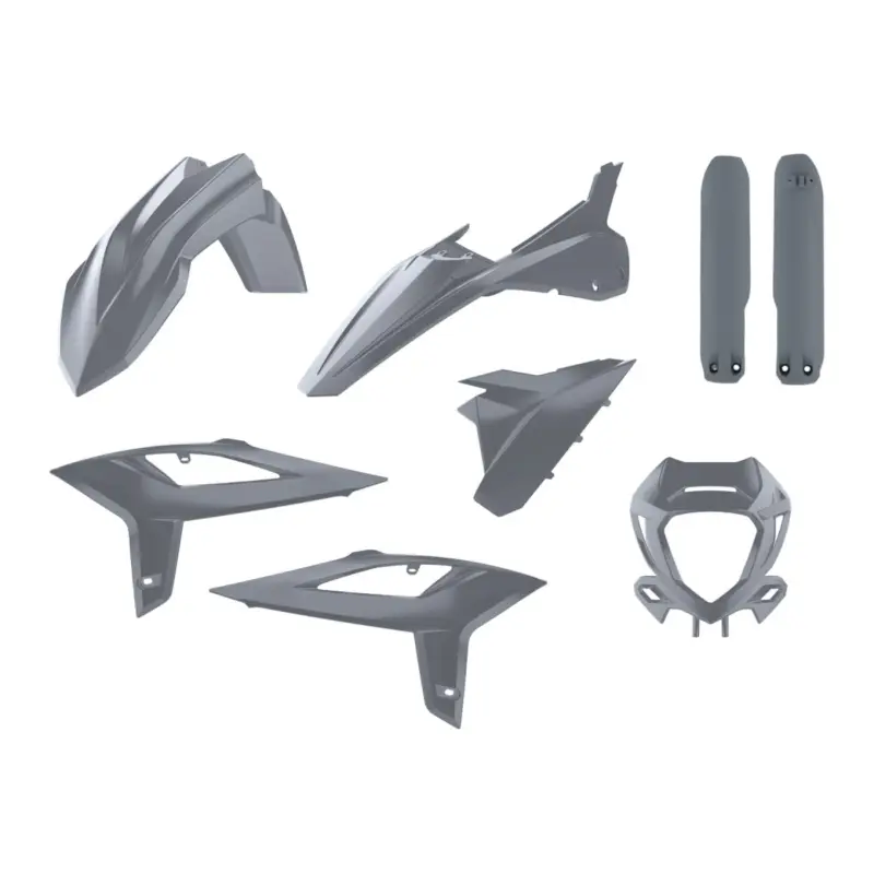 POLISPORT kompletní sada plastů (FULL KIT) BETA RR 2T/4T 20-22 v sadě kryt světla (8667300004) a kryty tlumičů (8425700003) barva šedá nardo šedá Levný