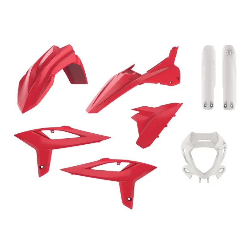 POLISPORT kompletní sada plastů (FULL KIT) BETA RR 2T/4T 20-22 v sadě kryt světla (8667300002) a kryty tlumičů (8425700002) barva červená OEM závodní Nejlepší Cena