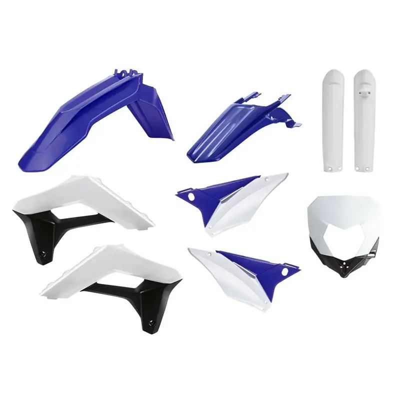 Kup Teď POLISPORT kompletní sada plastů (FULL KIT) SHERCO SE-R/SEF-R '17-'23 v sadě kryt světla (8679800003) a kryty tlumičů (8398600002) barva modrá bílá černá OEM