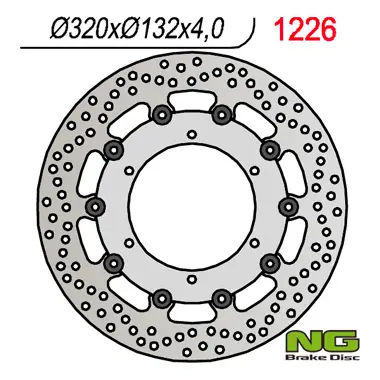 Akce NG přední brzdový kotouč YAMAHA XT660 X 04-16 320 mm (320X132X4) (plovoucí)(6X8,50mm)