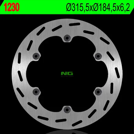 Pouze Dnes NG brzdový kotouč zadní HONDA ST 1100 PANEUROPEAN 91-01, ST 1300 02-15, CTX 1300 15, GL 1500 SE 90-98 (315,5X184,5X6,2) (6X10,5mm)