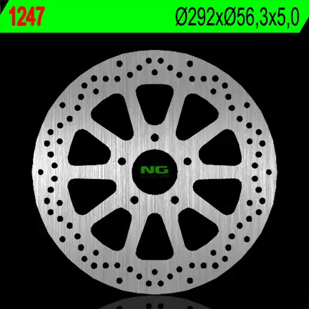 Bezpečná Platba NG brzdový kotouč zadní HARLEY DAVIDSON 750/883/1200/1340/1450/1584/1690 (292X56,3X5) (5X10,5mm)