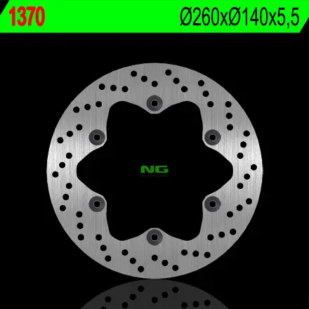 NG brzdový kotouč zadní SUZUKI B-KING / ABS 1300 08-11, B-KING KONZEPT 1300 12-13 (260X140X5,5mm) (6X10,25mm) Pouze Dnes