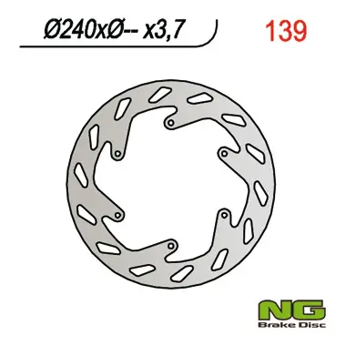 Hit Sezóny NG brzdový kotouč přední KTM GS/EGS/LC4 (240X-X3,7)