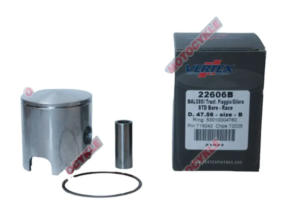 Vrácení Zdarma VERTEX píst MALOSSI (PIAGGIO, GILERA) 47,58mm čep 12mm (kroužky 53010004760 X 1 kus)