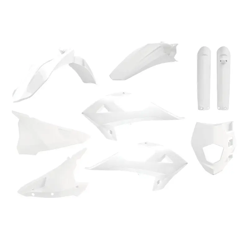 Objednat Nyní POLISPORT kompletní sada plastů (FULL KIT) GAS GAS EC/EC-E/EC-F 18-20; MR 250/300 21-26; RIEJU MR 200/250/300 21-26 v sadě kryt světla (8669800001) a kryty tlumičů (8398600002) barva bílá
