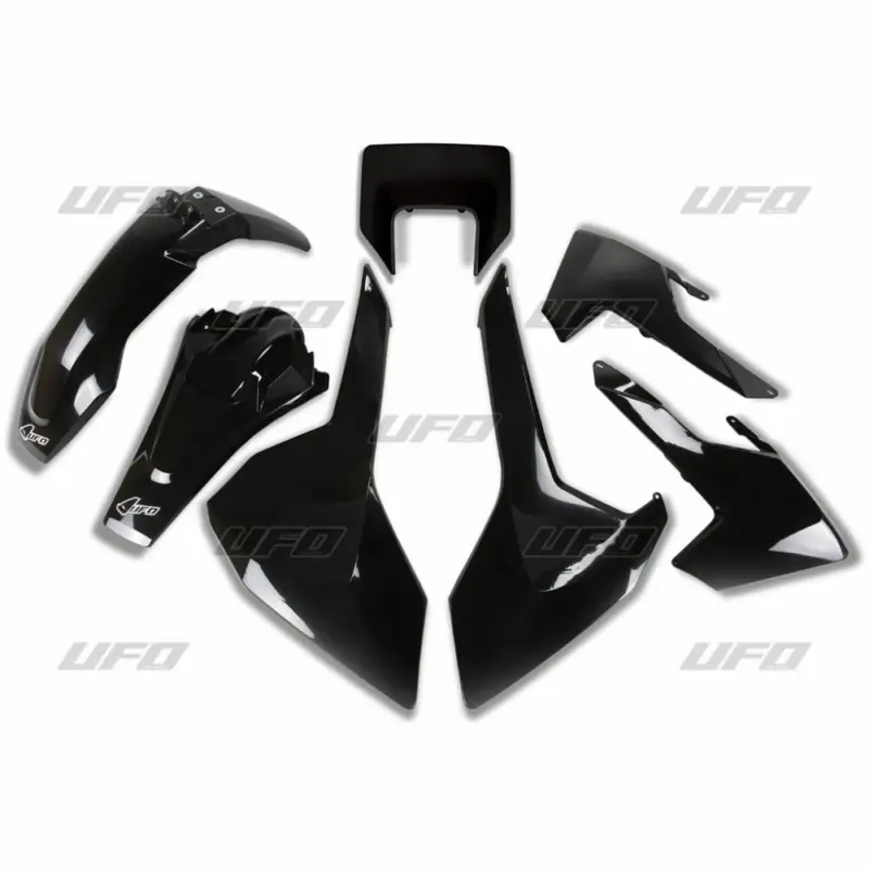 UFO kompletní sada plastů HUSQVARNA TX/TE/FE 17-19 s krytem světla barva černá (HU621E001) Nejlepší Cena