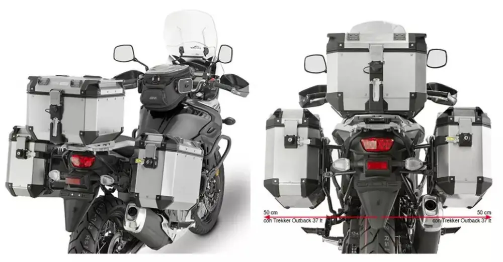 Expresní Doručení KAPPA boční nosič kufrů MONOKEY CAM SIDE SUZUKI DL 650 V-STROM 17-24 - pod kufry KFR KFORCE a KVG KVOYAGER ALU