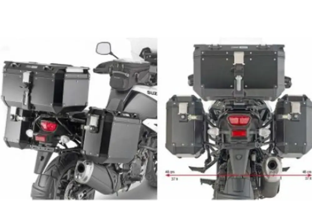 Must-Have KAPPA boční nosič kufru MONOKEY CAM SIDE SUZUKI V-STROM 1050 XT/DE/SE 20-25, - pod kufry KFR K'FORCE a KVG K'VOYAGER ALU - nahrazuje KLO3117CAM