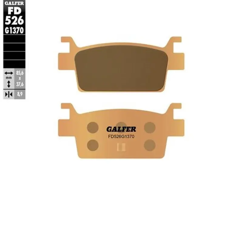 Odeslání Ihned GALFER brzdové destičky KH719 sintrované barva zlatá KYMCO AK 550 17-23, CV3 RIGHT/DER 550, KAWASAKI TREYX KRX 1000 20-24